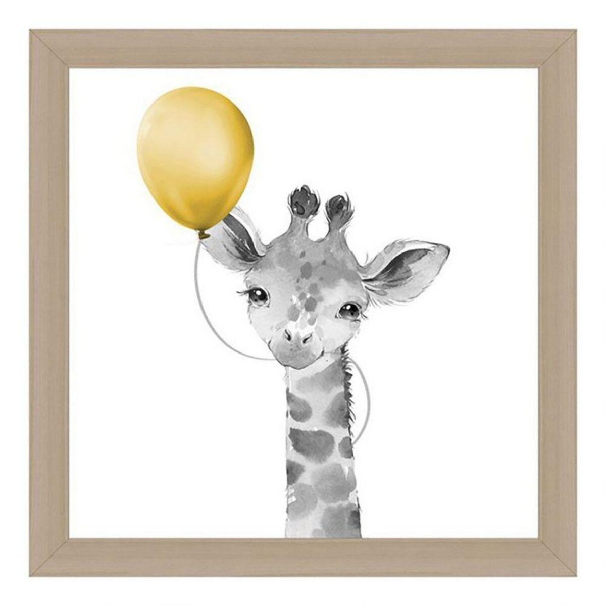 OSTARIA Lot de 3 tableaux toile Balloons 30x30 cm