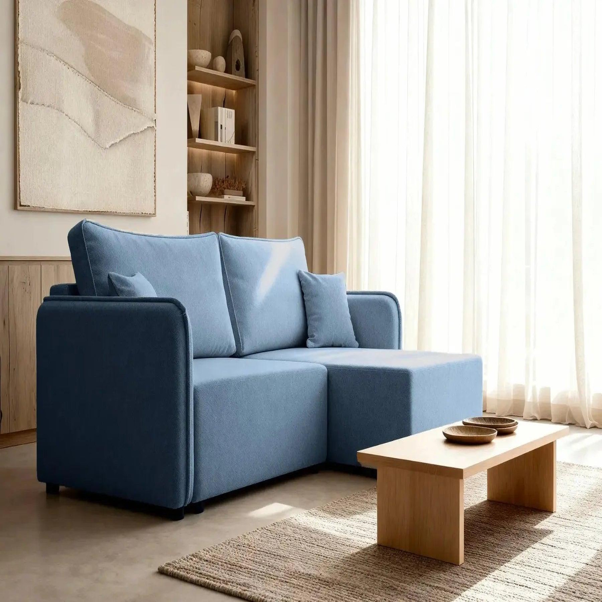 Voir la diapositive 4 : CASANOVA PARIS Bonnie - canapé d'angle convertible tissu lisse