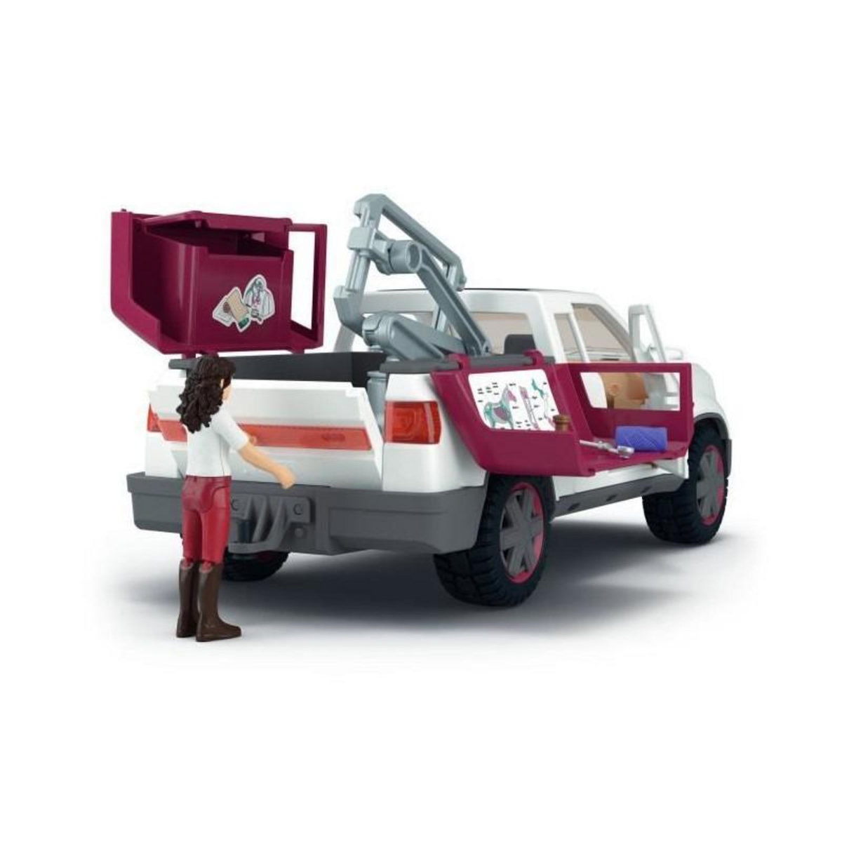 Schleich Coffret Vétérinaire mobile avec remorque, SCHLEICH 42704 Horse Club