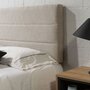MARCKONFORT Tête de lit tapissée Miconos 160x60 cm Couleur Beige, 8 cm d'épaisseur