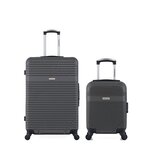 AMERICAN TRAVEL AMERICAN TRAVEL - Lot de 2 - Valises grand format et cabine XXS MEMPHIS. Coloris disponibles : Noir