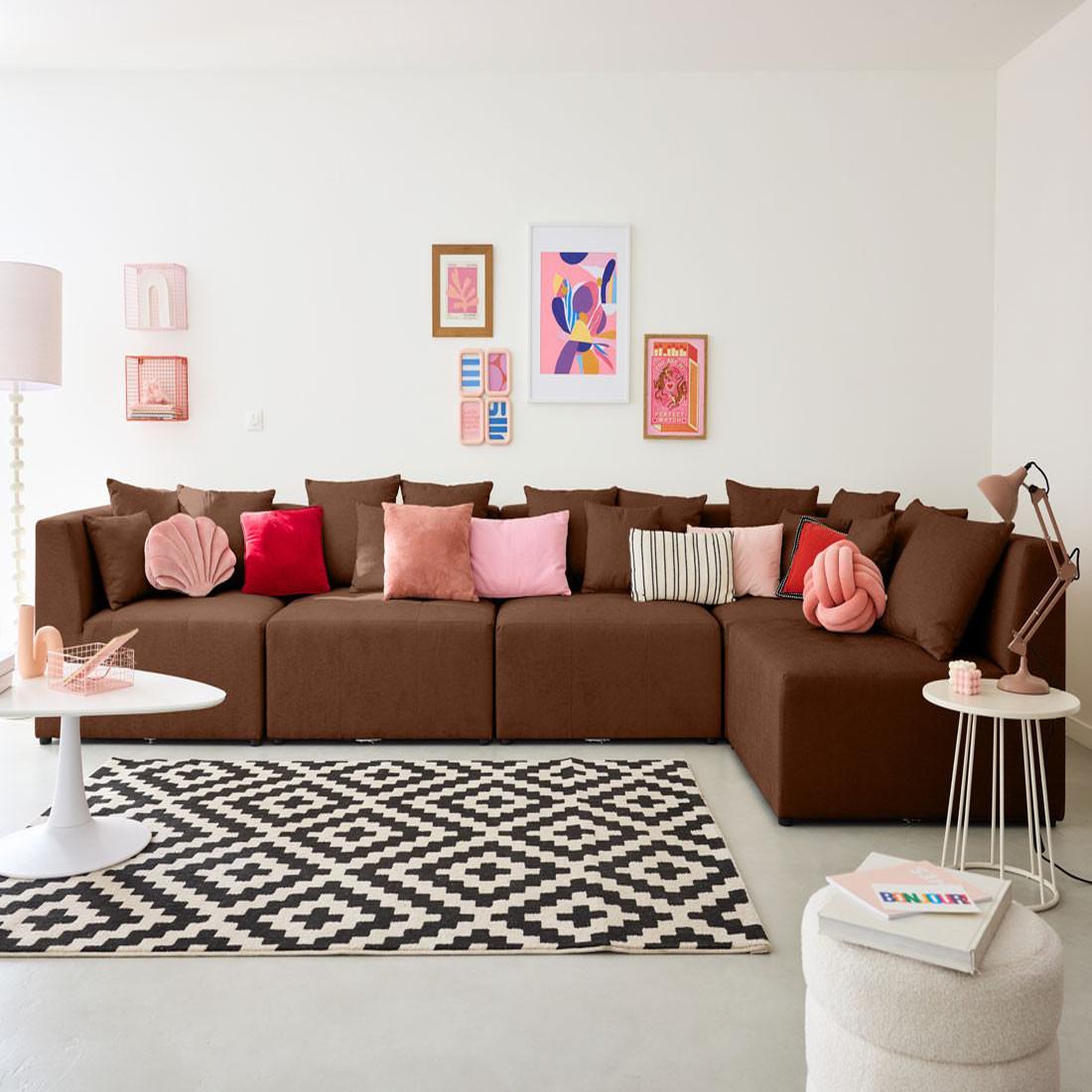 Voir la diapositive 2 : LISA DESIGN Amalfi - module d'assise sans accoudoirs - 1 place - en tissu