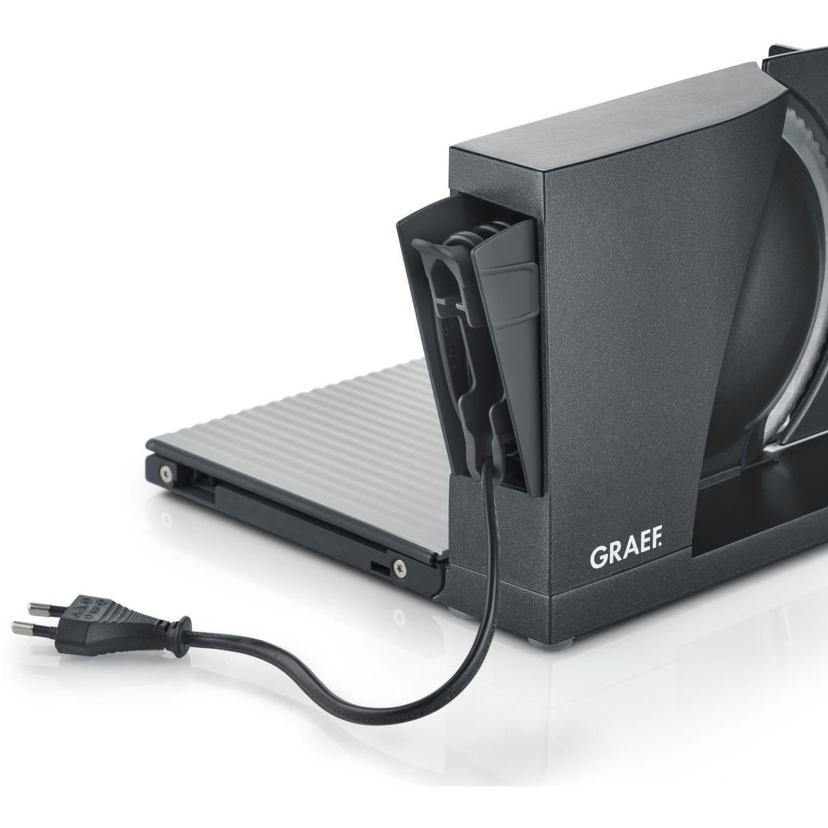 graef Trancheuse électrique pliable noir MT1106FR