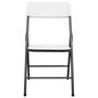 Voir la diapositive 3 : VIDAXL Chaises de jardin pliables lot de 4 PEHD Blanc