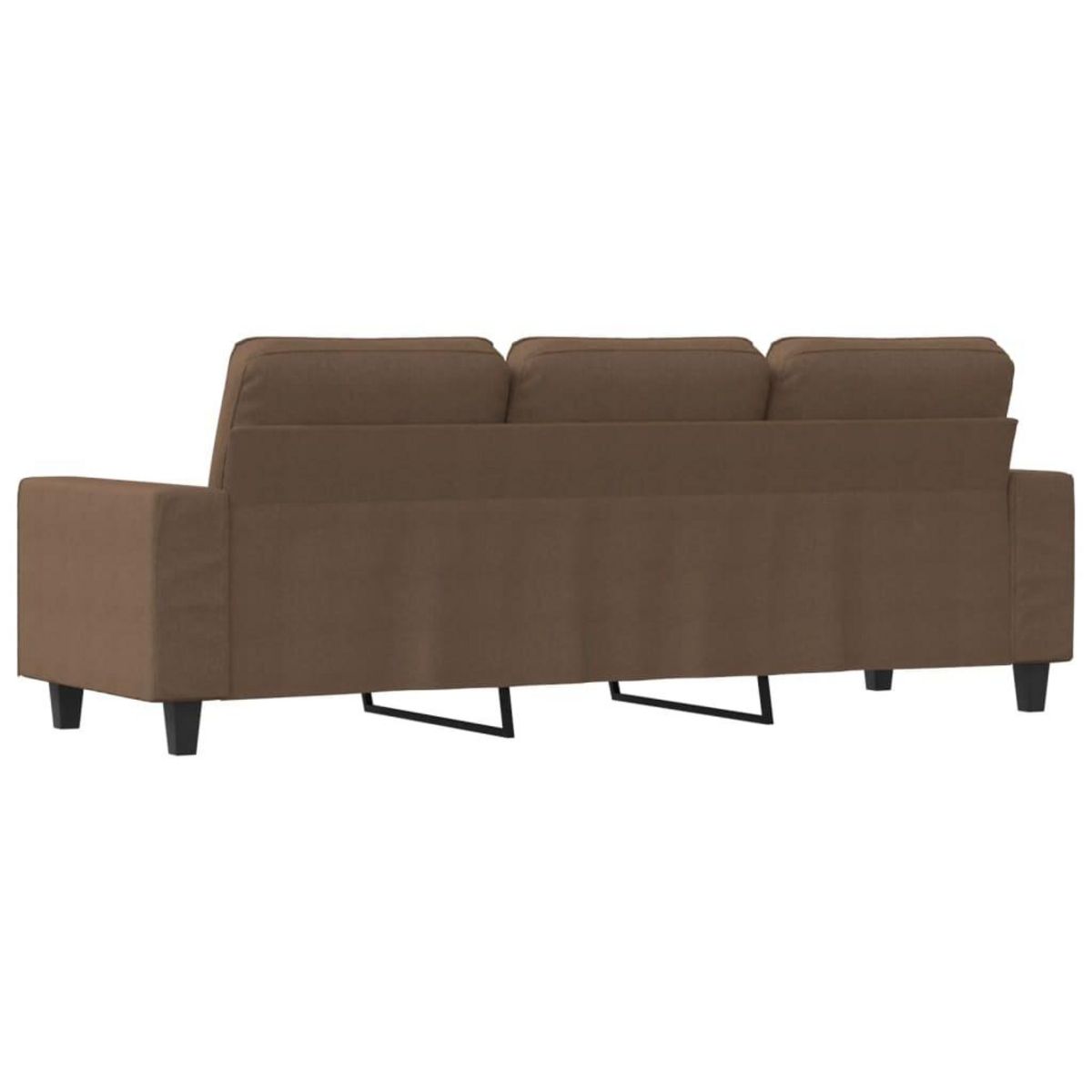 VIDAXL Canape a 3 places Marron 180 cm Tissu