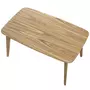 Rendez vous déco Table extensible rectangulaire Oman 150/180 cm en bois clair