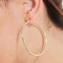 Voir la diapositive 2 : L'ATELIER D'AZUR Boucles d'Oreilles Or Jaune - Créoles Femme