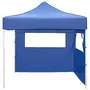 VIDAXL Tente pliable avec 2 parois 3 x 3 m Bleu