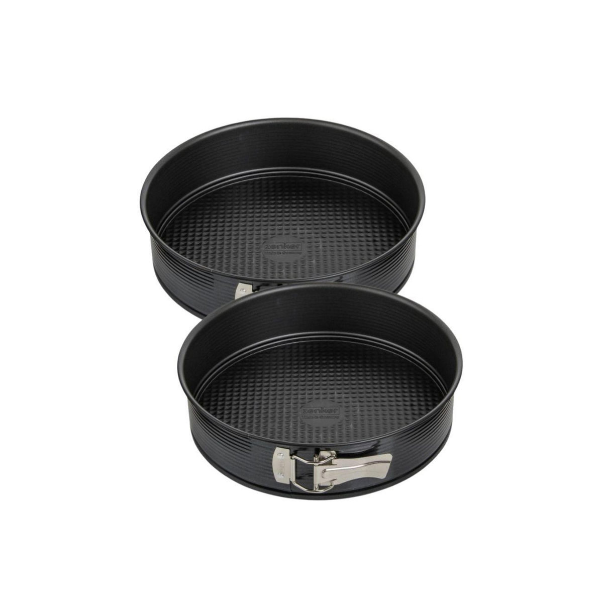 ZENKER Ensemble de 2 Moules à manqué à charnière 26 cm Zenker Black Metallic