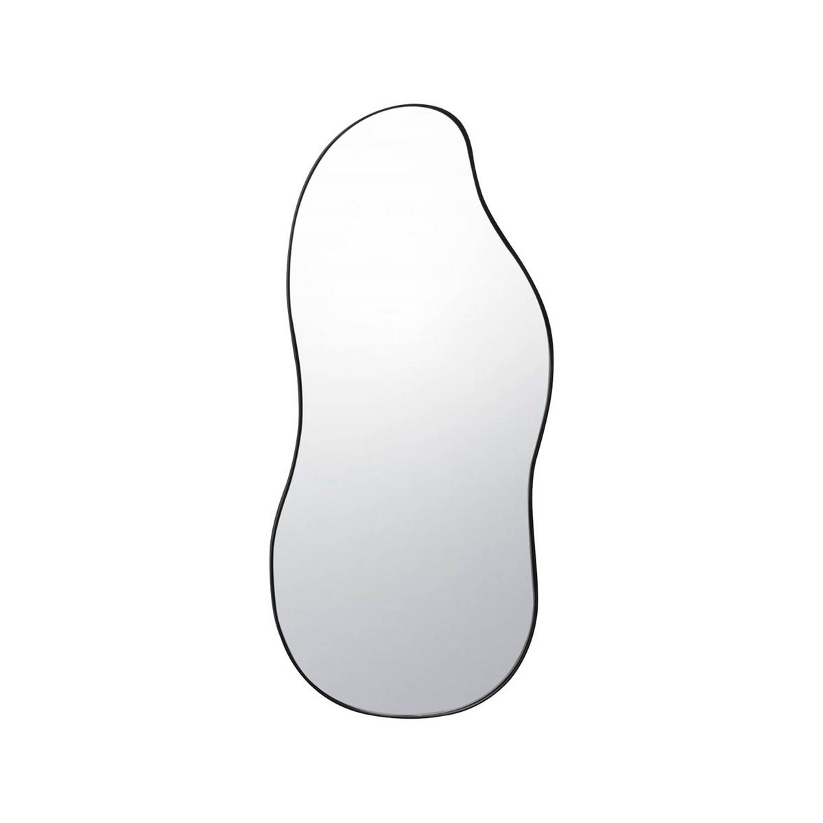 SWEEEK Miroir organique en métal noir HARLOW