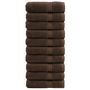 Voir la diapositive 1 : VIDAXL Serviettes de douche de qualité supérieure SOLUND 10 pcs marron