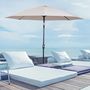 Voir la diapositive 2 : OUTSUNNY Parasol inclinable aluminium fibre de verre polyester diamètre 2,65 m coloris crème