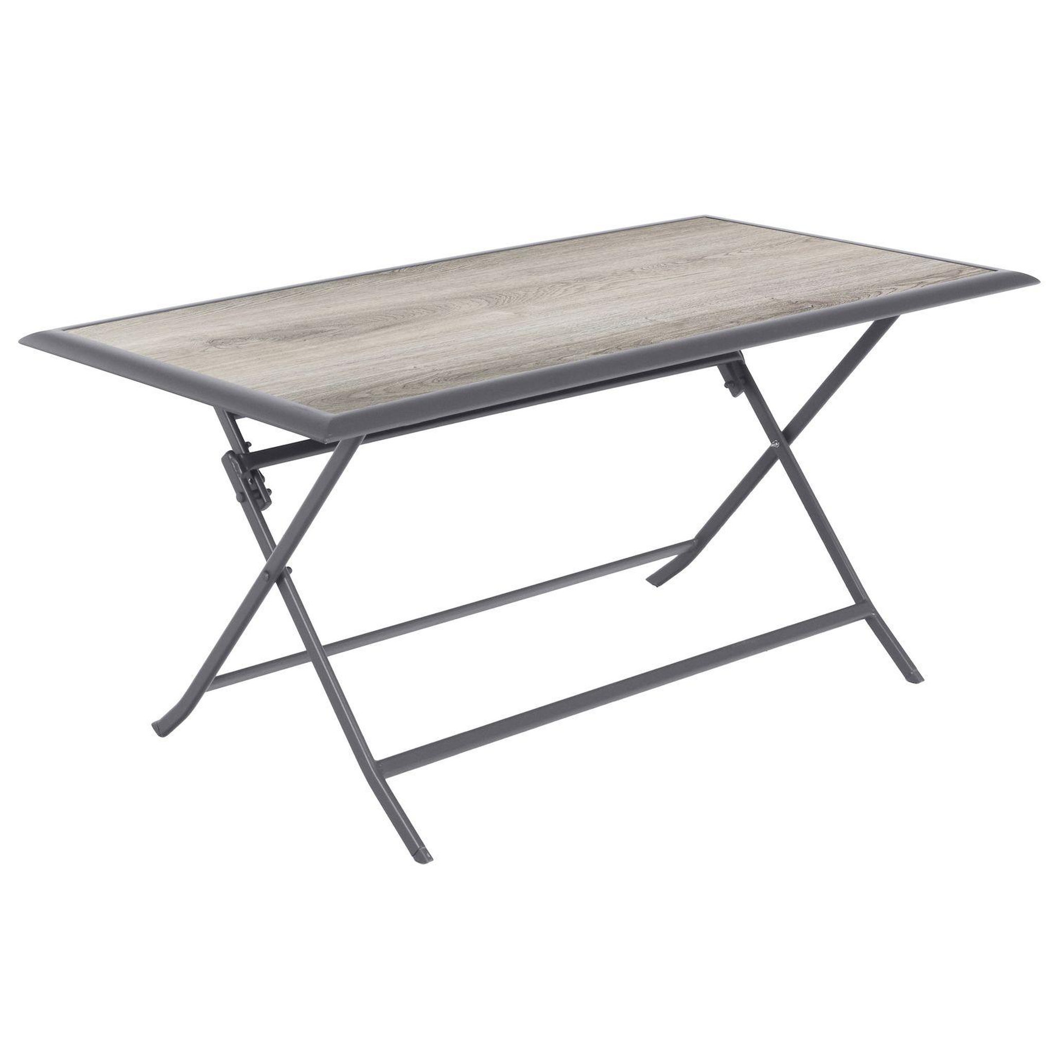 Voir la diapositive 1 : HESPERIDE Table de jardin pliante azua en aluminium