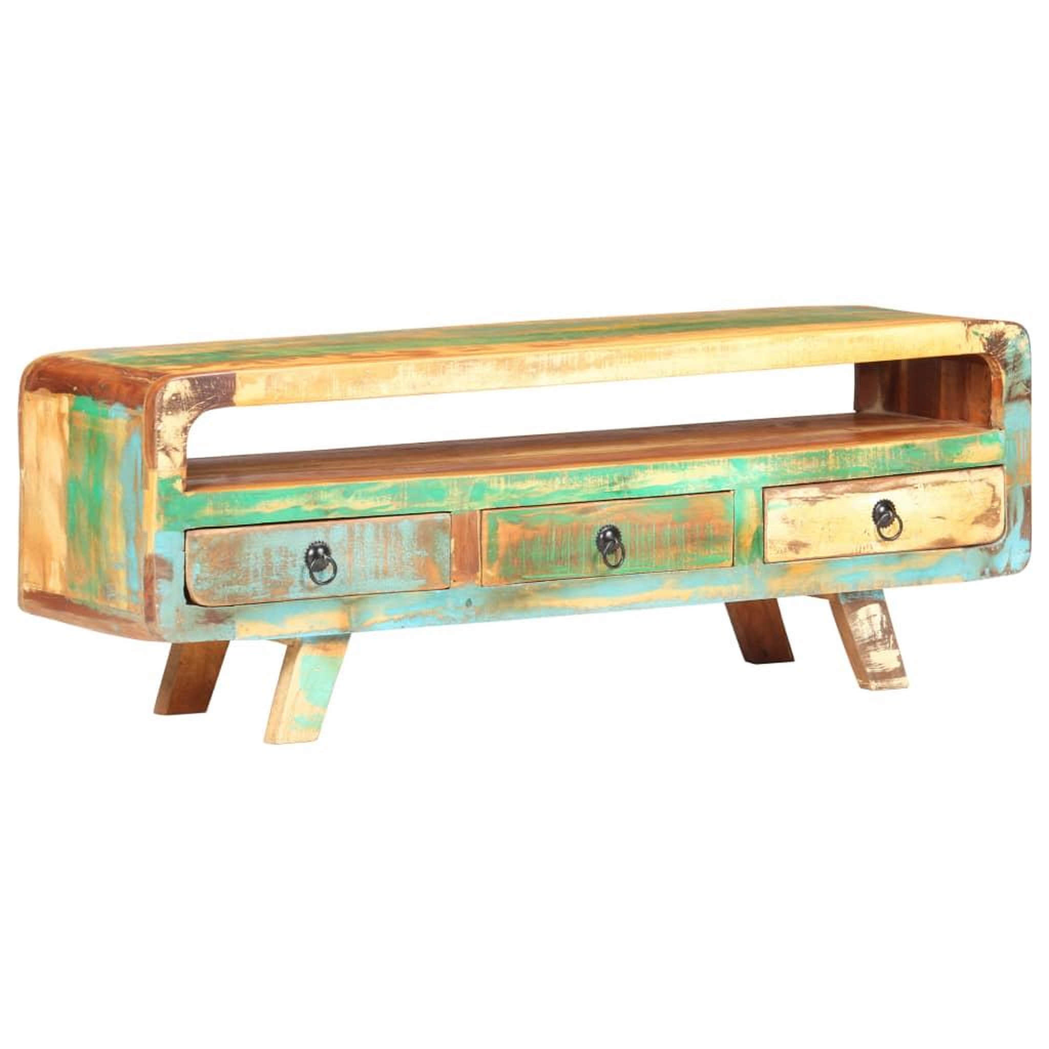 Voir la diapositive 1 : VIDAXL Meuble TV 117x30x41 cm Bois de recuperation massif