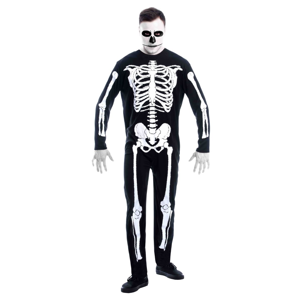 One Two Fun Déguisement squelette homme taille M