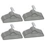 Voir la diapositive 2 : VIDAXL Cintres antiderapants 100 pcs Gris Velours