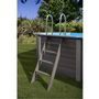 Voir la diapositive 3 : GRE Piscine hors sol ronde en composite - Grise - 4,10 x 1,24 m