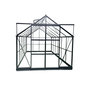 Voir la diapositive 1 : GREEN PROTECT Serre de jardin en verre trempé 8,98m² 