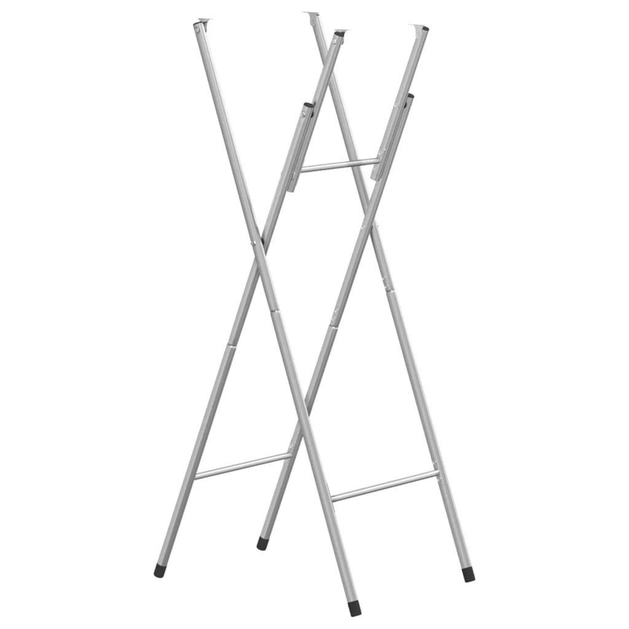 VIDAXL Pieds de table de bar pliables Argente 45x53x108 cm