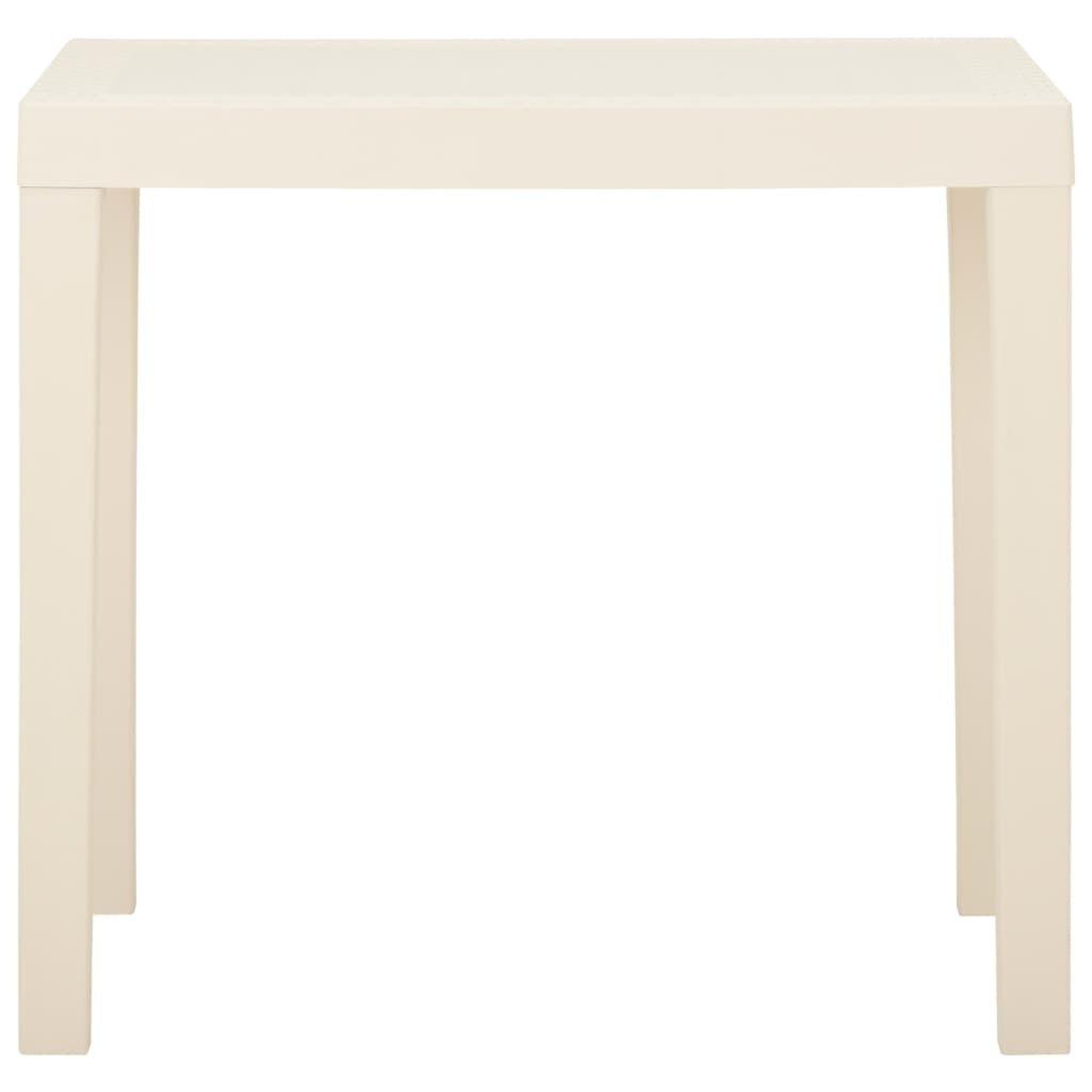 Voir la diapositive 2 : VIDAXL Table de jardin blanc 79x65x72 cm plastique