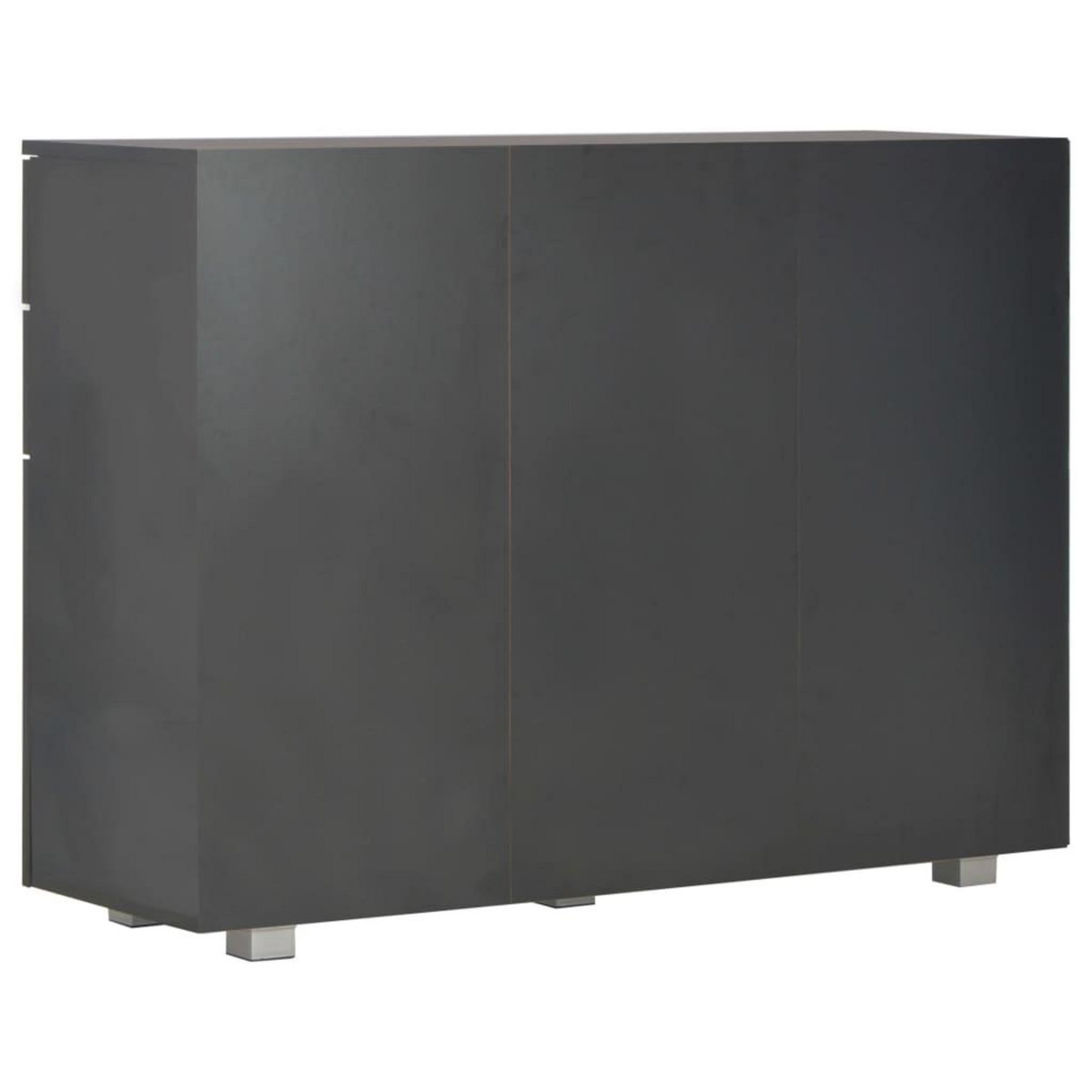 VIDAXL Buffet Noir brillant 107x35x80,5 cm