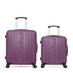 AMERICAN TRAVEL AMERICAN TRAVEL - Lot de 2 - Valise weekend et valise cabine SPRINGFIELD. Coloris disponibles : Bleu, Beige, Noir, Rose