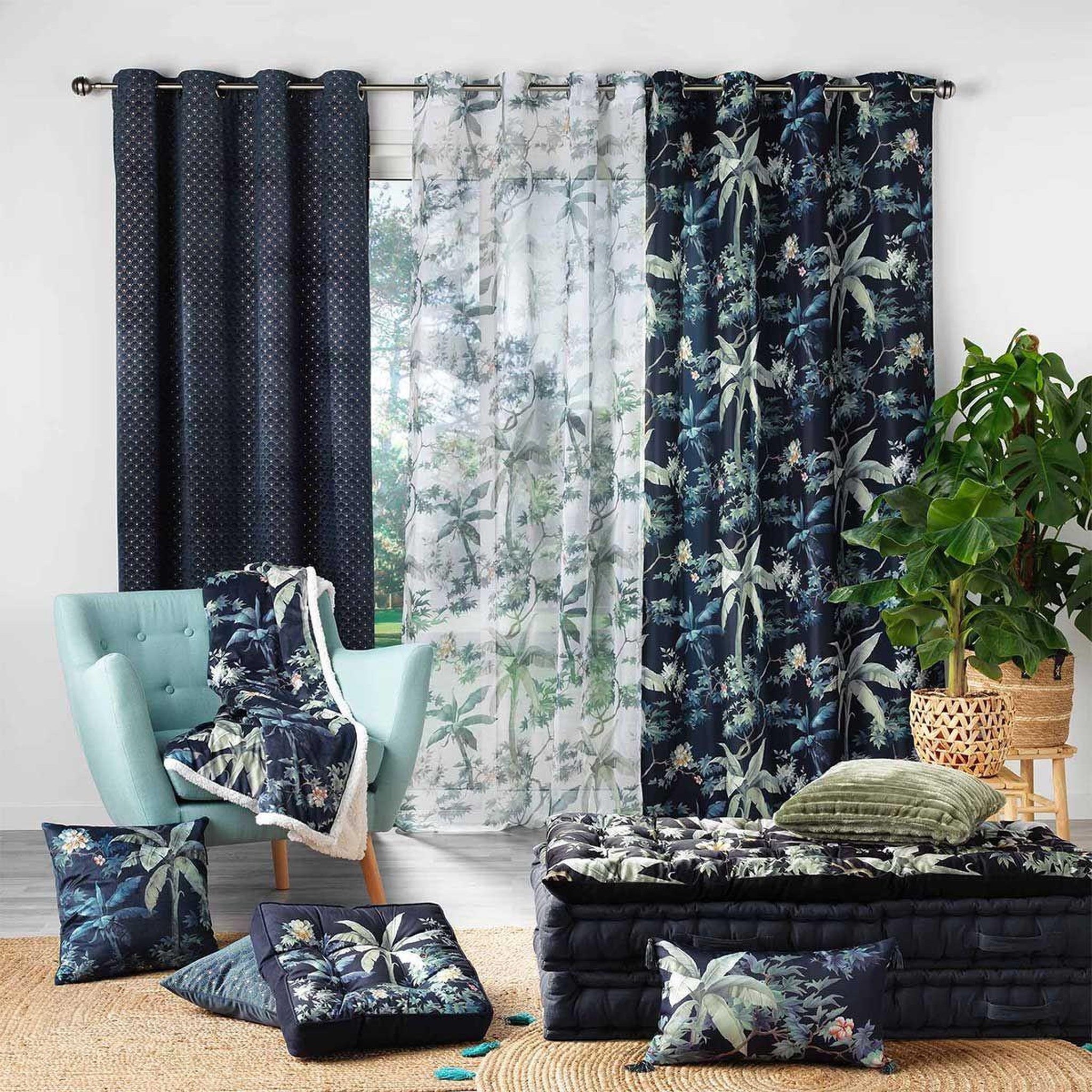 Voir la diapositive 4 : Douceur d'Intérieur Matelas de sol imprimé  fabulous  60x120cm bleu