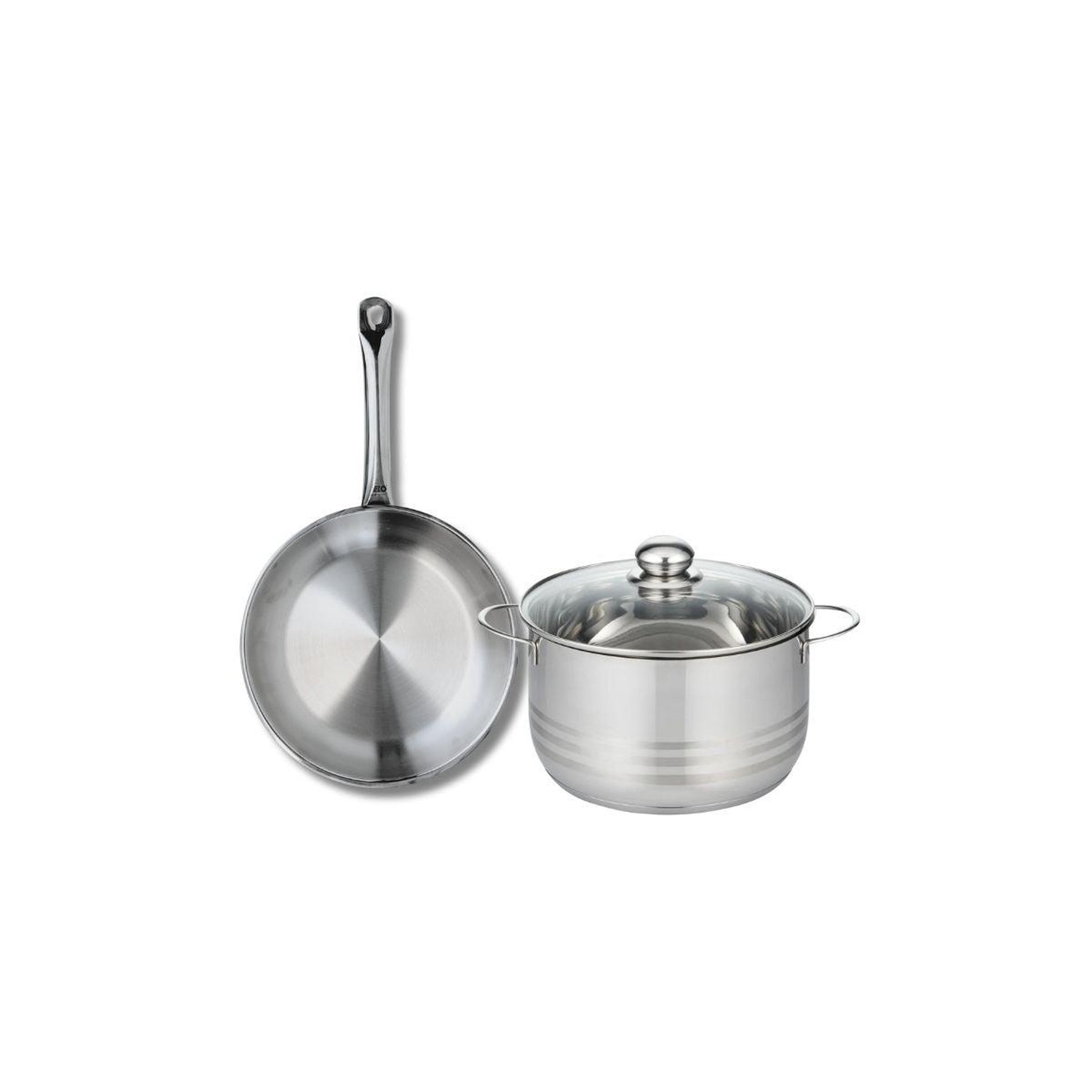 ELO Ensemble de 1 poêle de cuisson 24 cm et 1 faitout 20 cm elo profi brillant