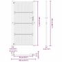 Voir la diapositive 6 : VIDAXL Portail de jardin noir 105x205 cm acier conception croisee