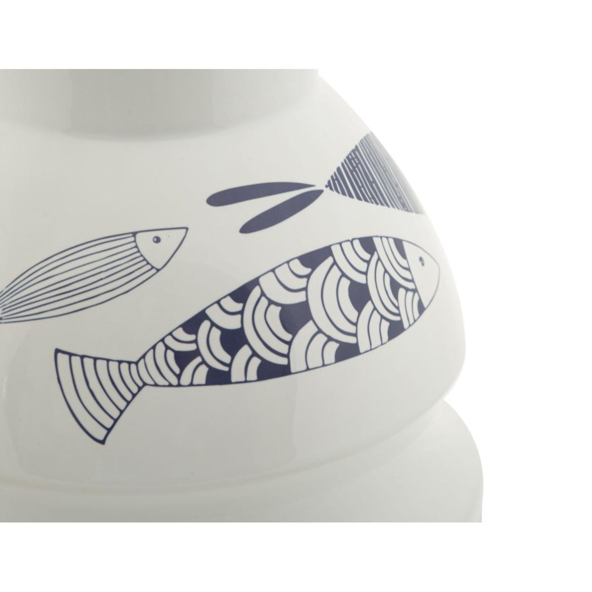 Voir la diapositive 4 : Paris Prix Vase déco en céramique  poissons  31cm multicolore