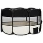 Voir la diapositive 4 : VIDAXL Parc pliable pour chien avec sac de transport Noir 145x145x61cm