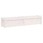 Voir la diapositive 4 : VIDAXL Jardinieres 2 pcs blanc bois de pin massif