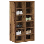 VIDAXL Etagere a chaussures vieux bois 54x34x100,5cm bois d'ingenierie