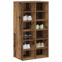 Voir la diapositive 1 : VIDAXL Etagere a chaussures vieux bois 54x34x100,5cm bois d'ingenierie