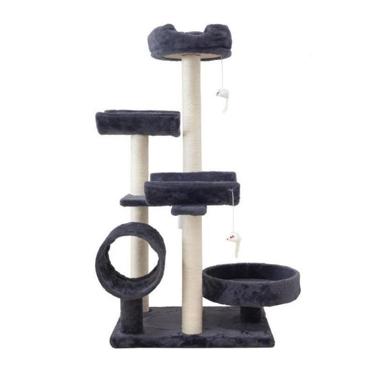 GENERIQUE Arbre a chat GARFIELD - 55x40x116 cm Gris