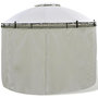 Voir la diapositive 3 : VIDAXL Tonnelle ronde avec rideaux 3,5 x 2,7 m