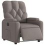 Voir la diapositive 3 : VIDAXL Fauteuil inclinable electrique Taupe Tissu