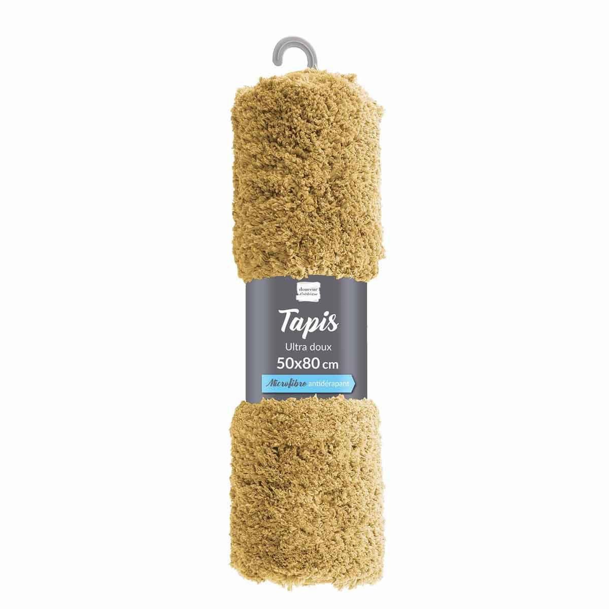 Voir la diapositive 3 : Douceur d'Intérieur Tapis de bain  softness  50x80cm ocre
