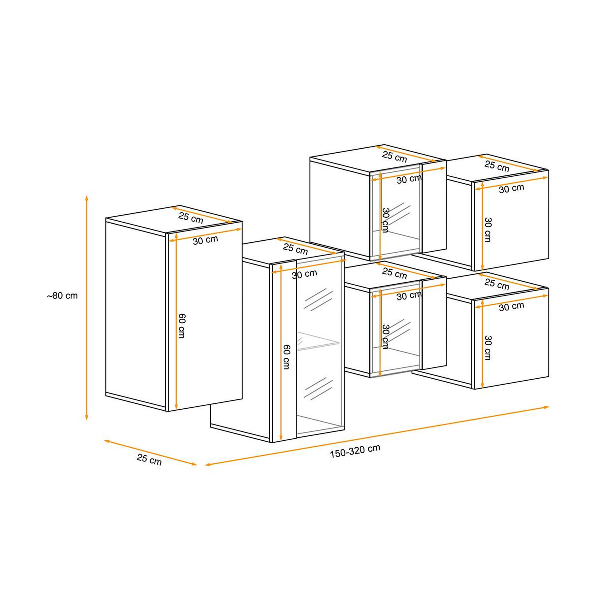 Voir la diapositive 4 : Paris Prix Meuble de rangement  switch sbiv  320cm naturel & blanc