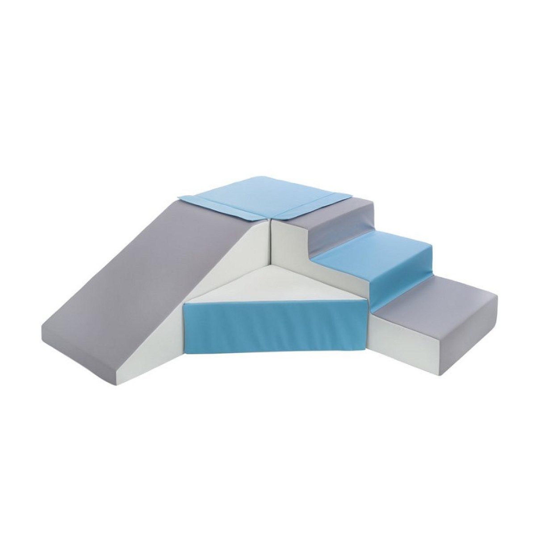 VELINDA Set de 4 blocs blanc bleu gris