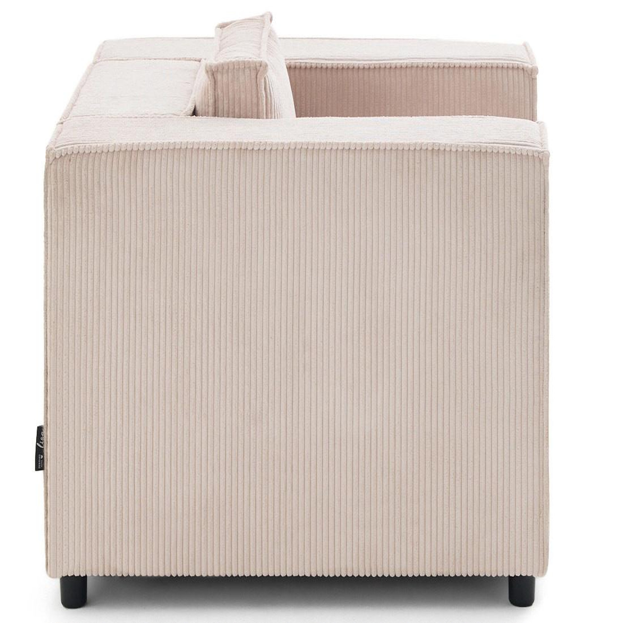 Voir la diapositive 3 : LISA DESIGN Stella - fauteuil en velours côtelé