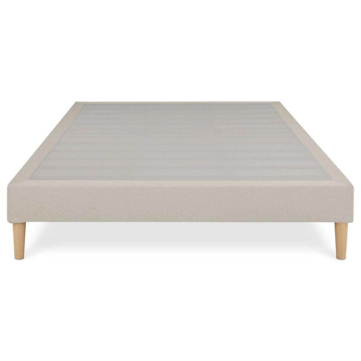 IDIMEX Sommier tapissier QUIMPER 140 x 190 cm revêtement tissu