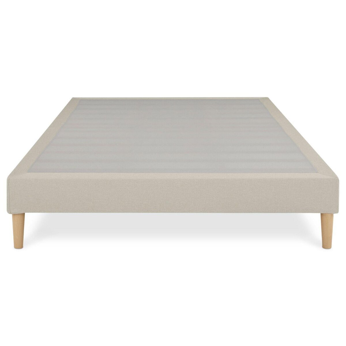 IDIMEX Sommier tapissier QUIMPER 140 x 190 cm revêtement tissu