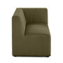 Voir la diapositive 1 : LISA DESIGN Nova - module d'assise droit - en velours