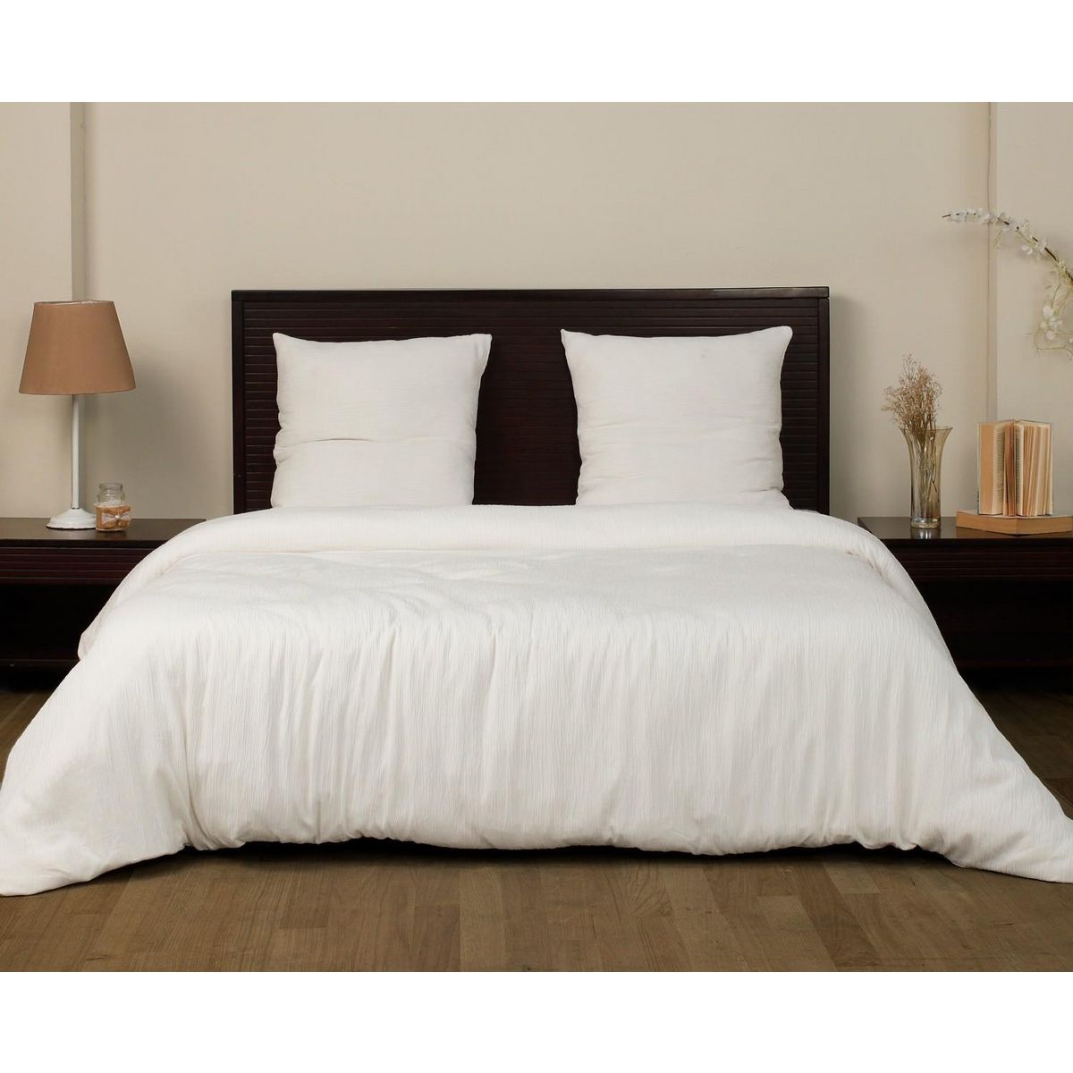 Les Ateliers du Linge Parure Gaze De Microfibre 260x240cm Blanc