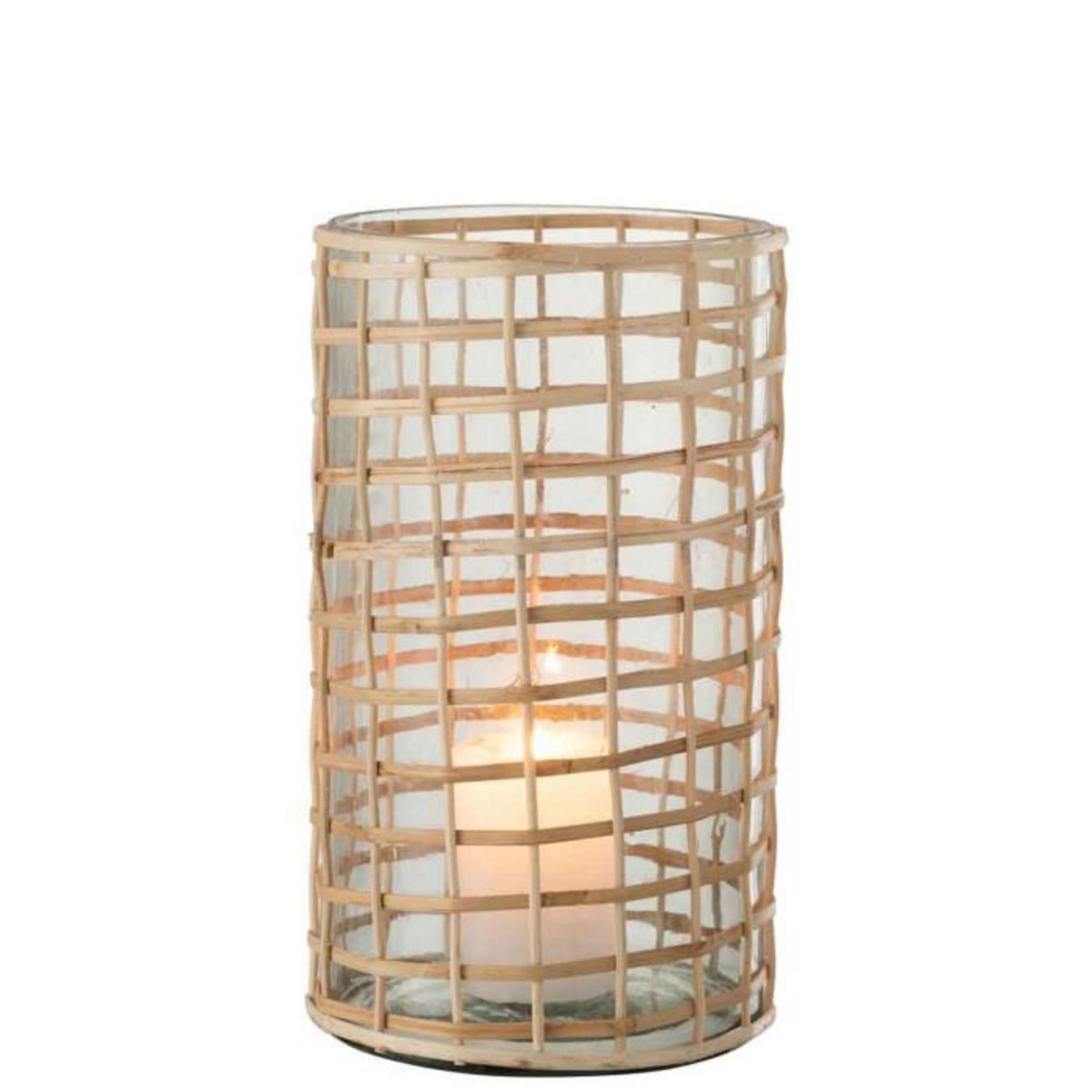 Paris Prix Photophore Design en Rotin  Lamina  25cm Naturel