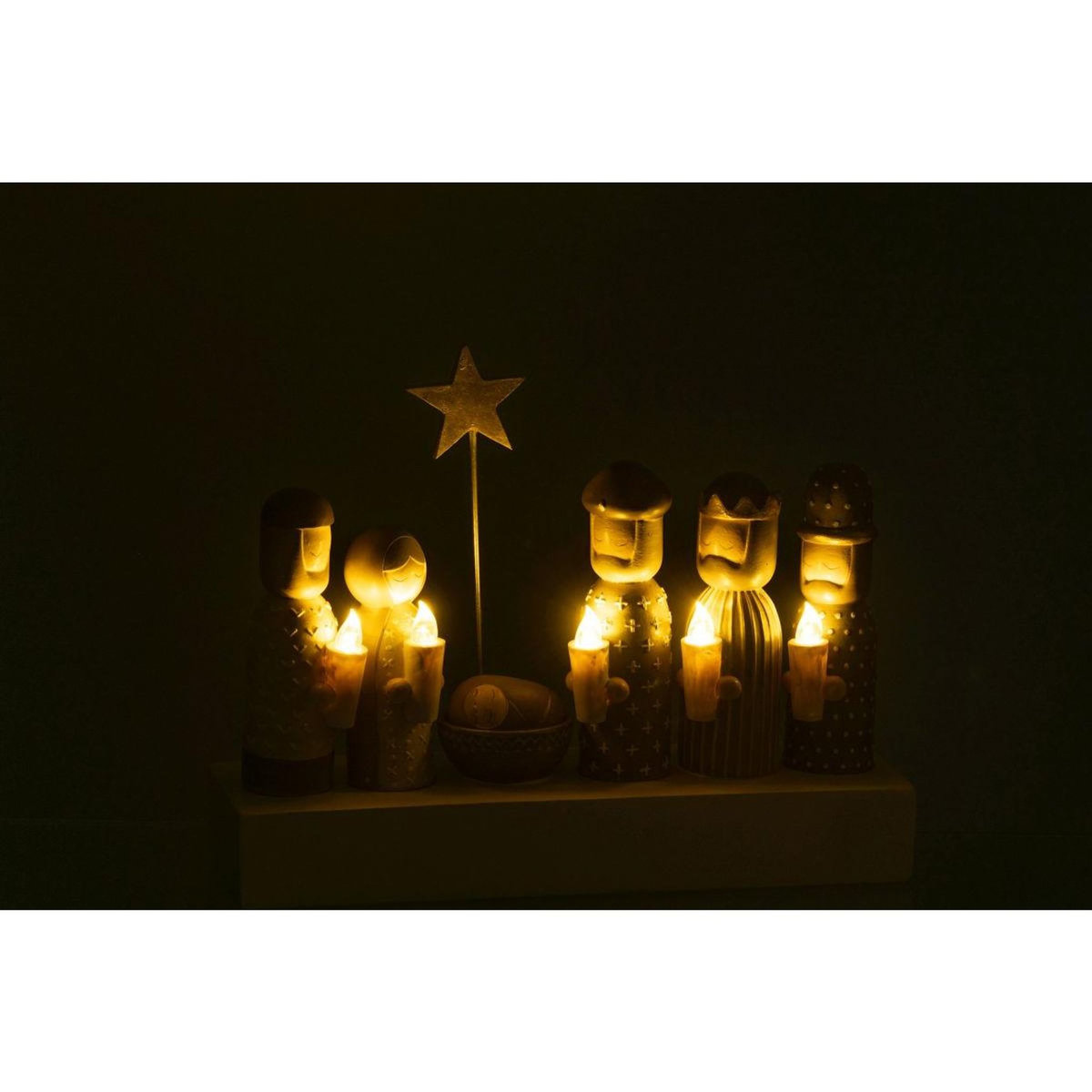 Paris Prix Crèche de Noël à LED  Glow  25cm Multicolore