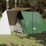 VIDAXL Tente de camping 3 personnes vert impermeable