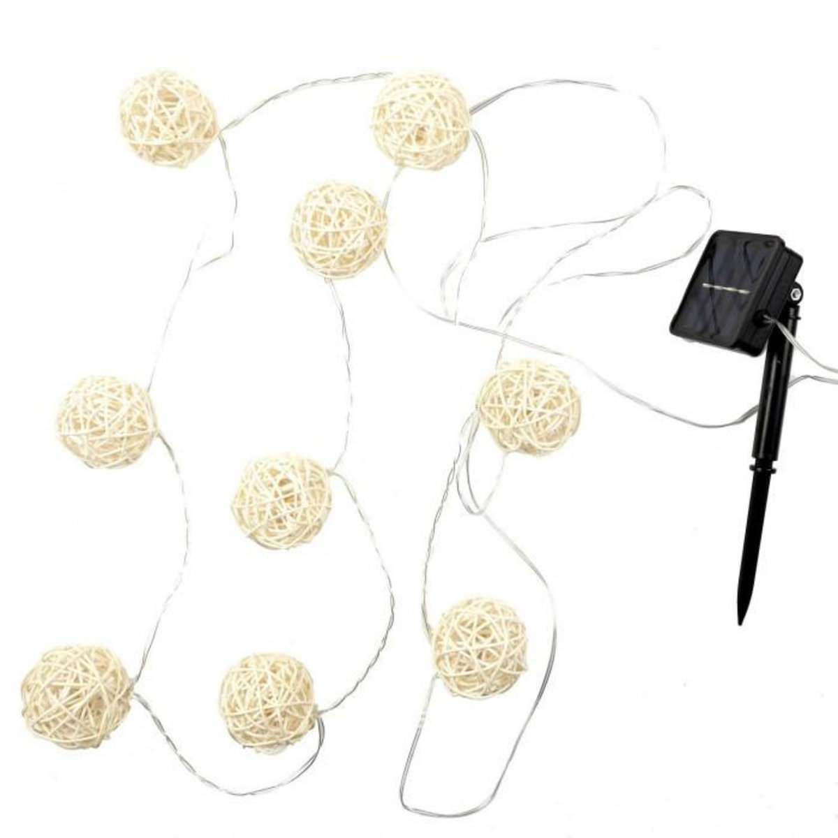 Paris Prix Guirlande Lumineuse 'Solaire  165cm Beige