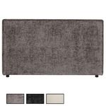 IDIMEX Tête de lit LORETTE 120 sur pieds, en tissu. Coloris disponibles : Gris, Noir